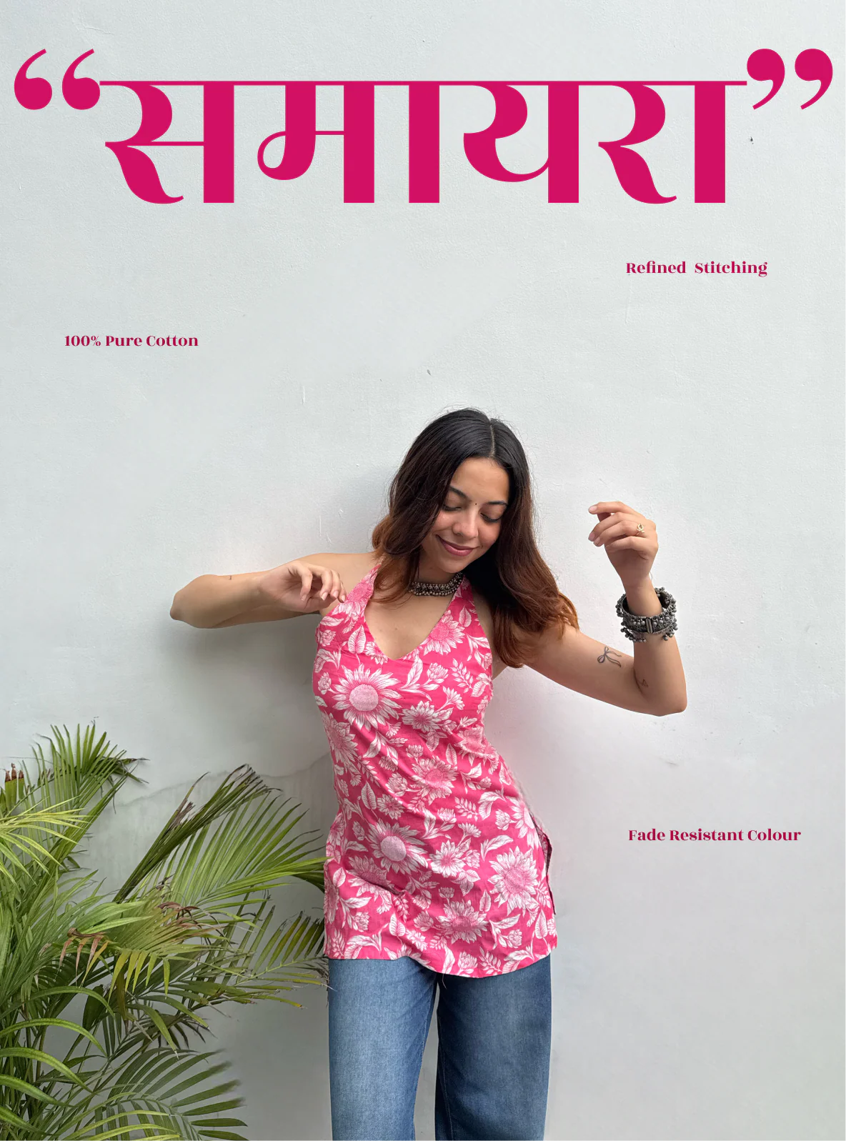 Samayra Halter Neck Kurti by Kurti Kudi