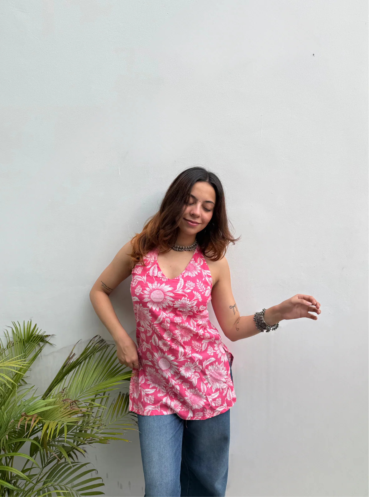 Samayra Halter Neck Kurti by Kurti Kudi