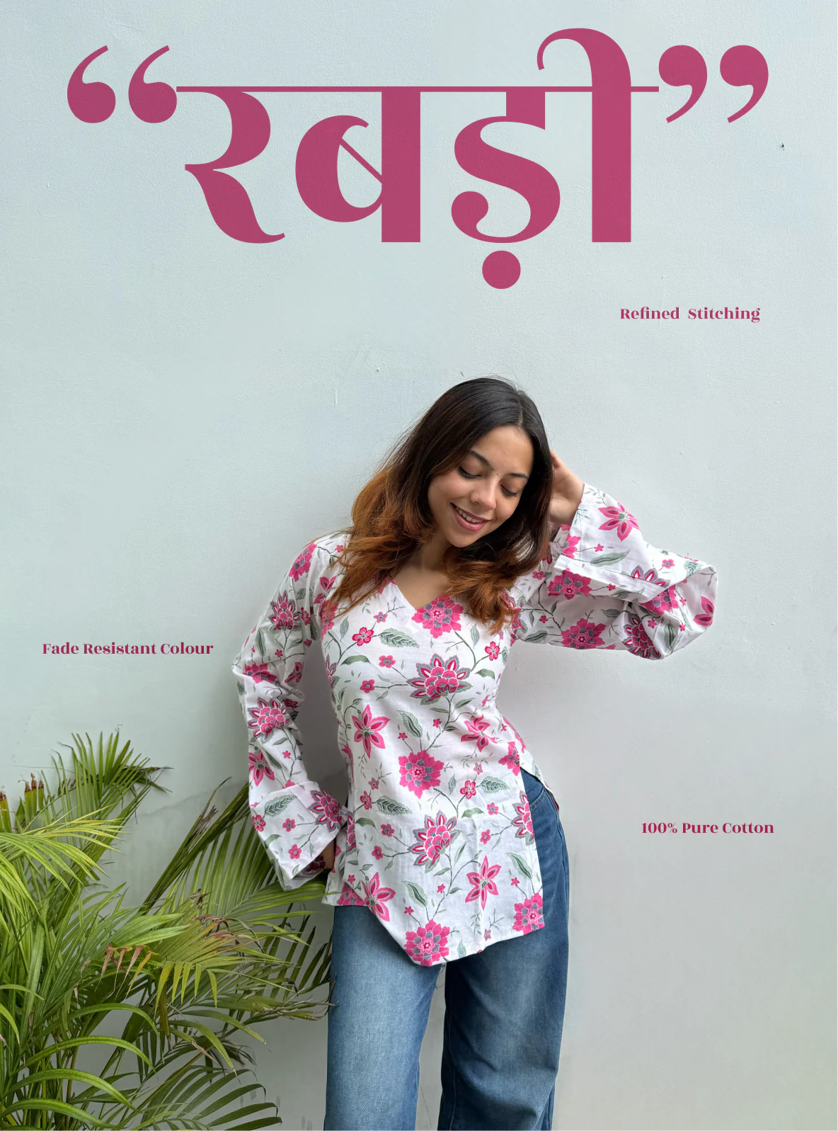 Rabri Bell Sleeves Kurti by Kurti Kudi